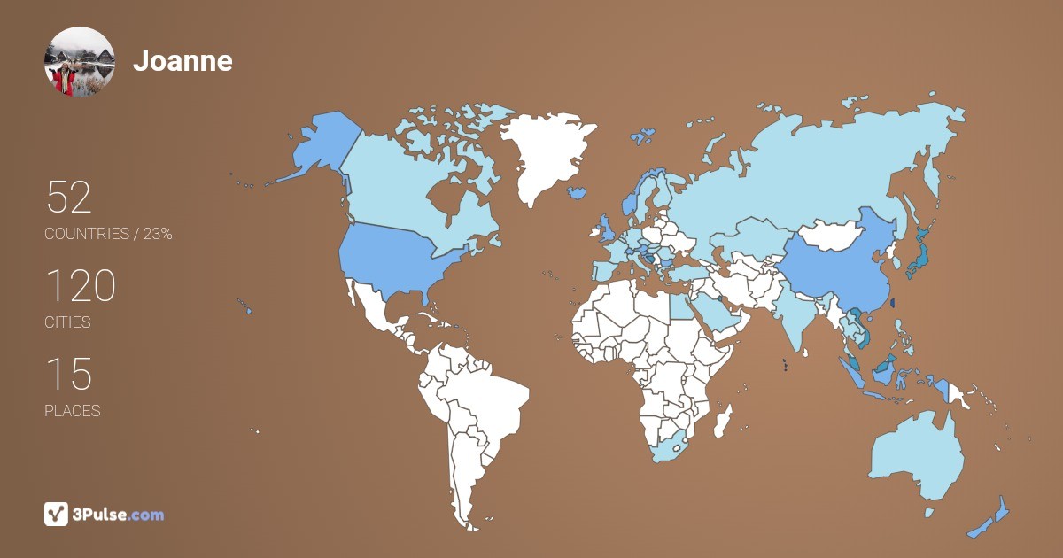 Изображение Карты путешествий Joanne Chong