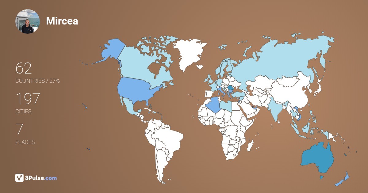 Mircea Buzatu's Travel Map Image