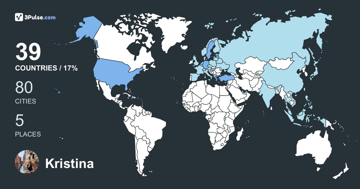 Изображение Карты путешествий Kristina Glushko