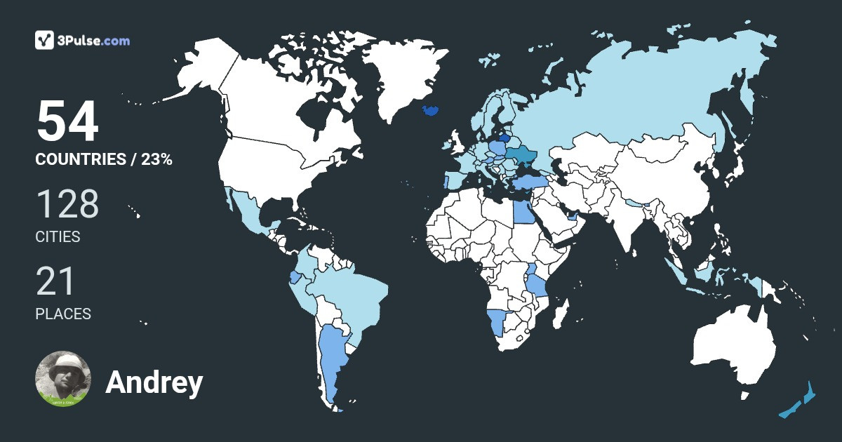 Изображение Карты путешествий Andrey Duma