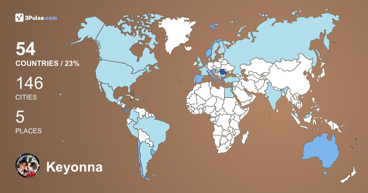 Изображение Карты путешествий Keyonna Vladael
