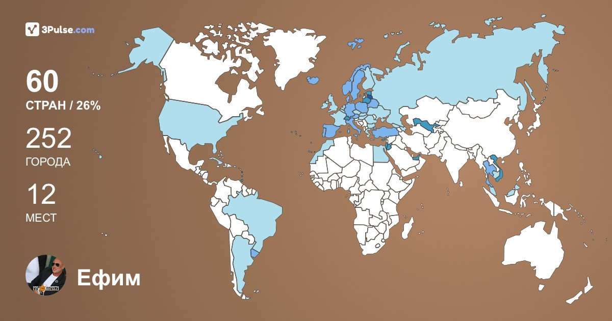 Изображение Карты путешествий Ефим Кац