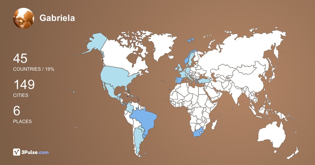 Gabriela Murara-da-Rocha's Travel Map Image