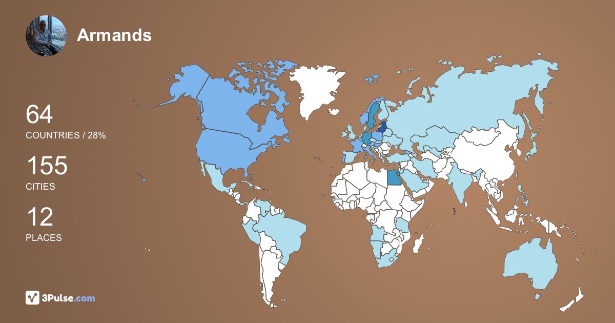 Изображение Карты путешествий Armands Mucenieks