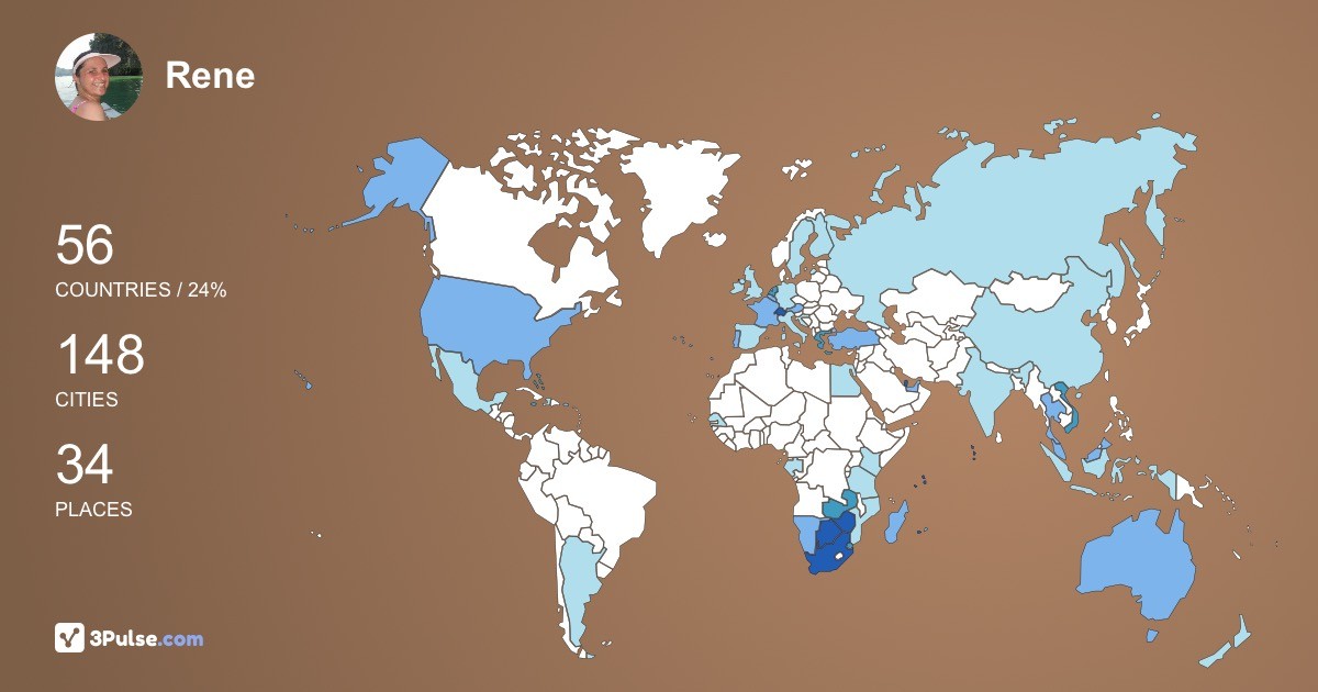 Изображение Карты путешествий Rene Simpson