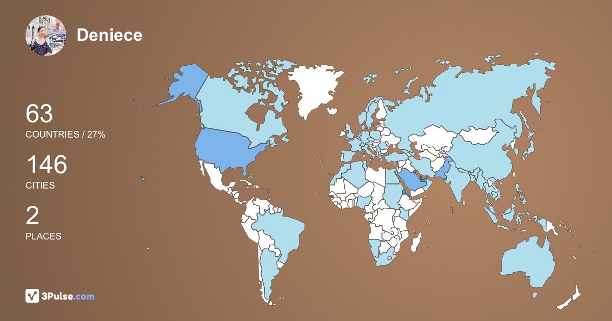 Изображение Карты путешествий Deniece Mayuga