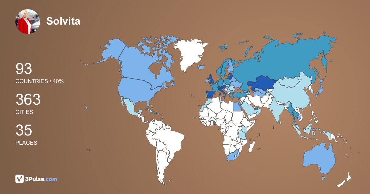 Solvita Kempele's Travel Map Image