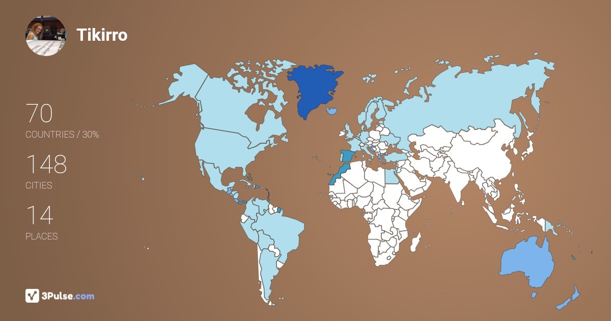 Изображение Карты путешествий Tikirro Raji