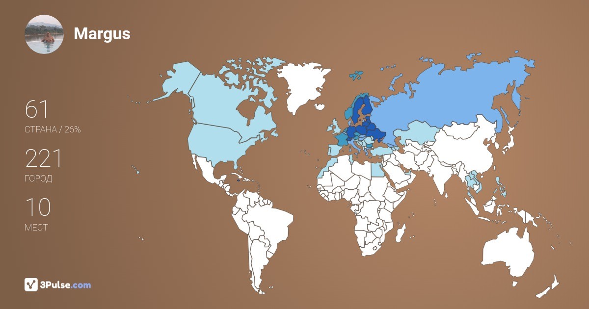 Изображение Карты путешествий Margus Ostnik