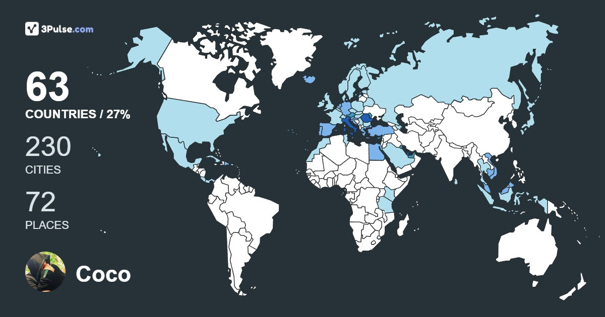 Изображение Карты путешествий Coco Vlad