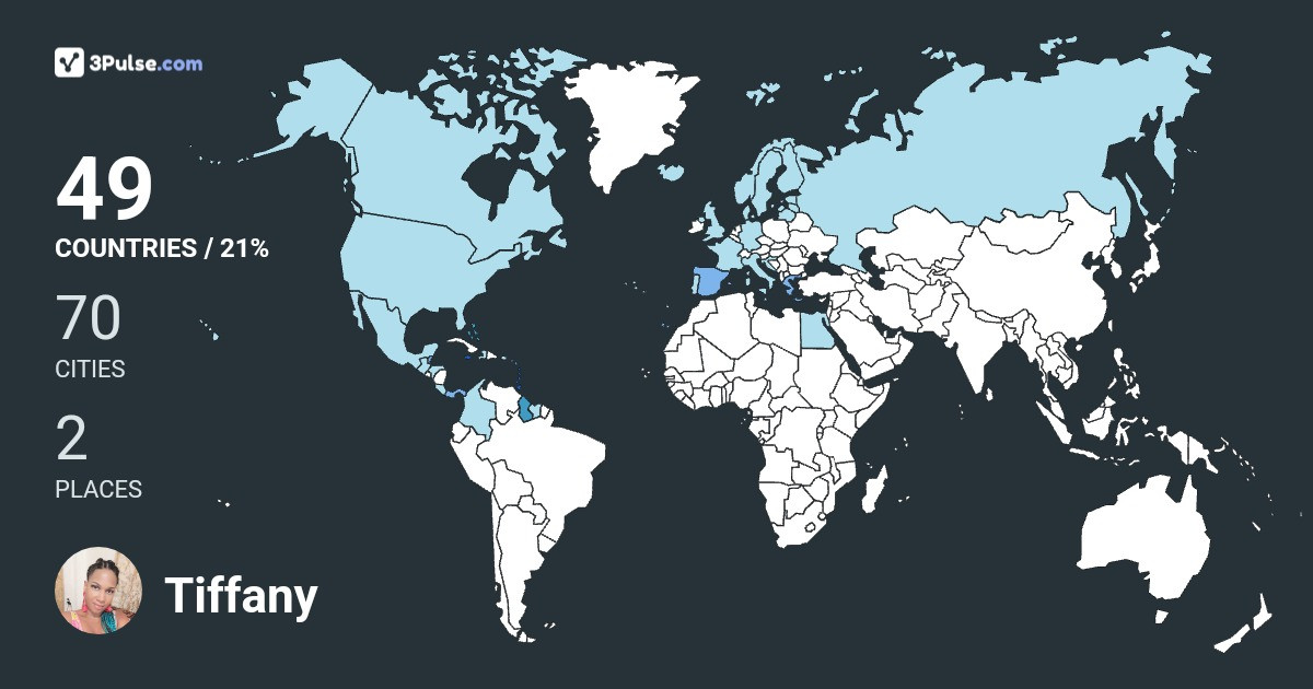 Изображение Карты путешествий Tiffany De-Jesus