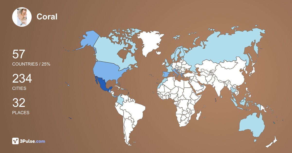 Изображение Карты путешествий Coral Soto