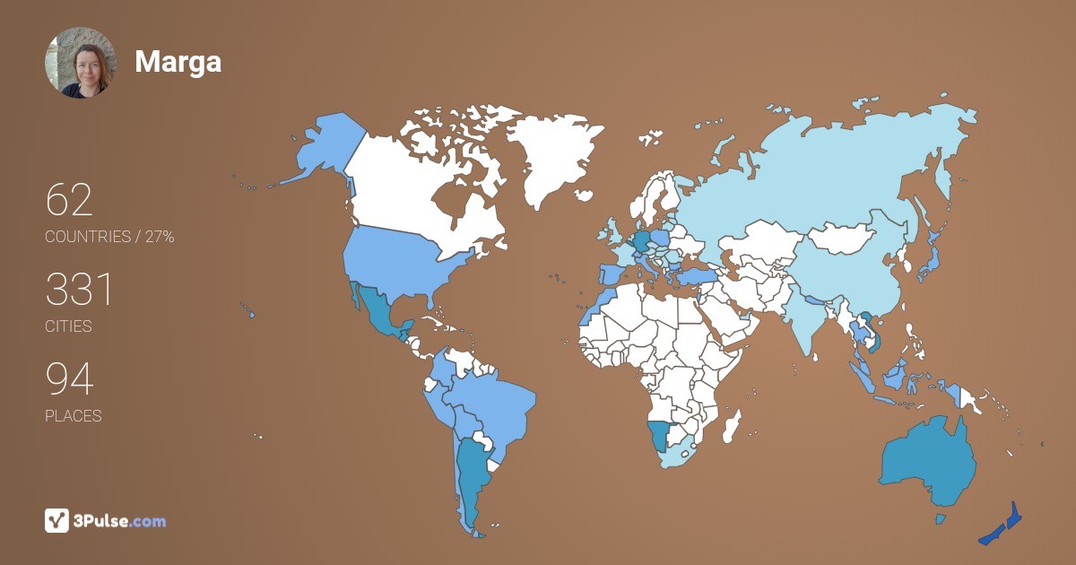 Изображение Карты путешествий Marga Tielemans