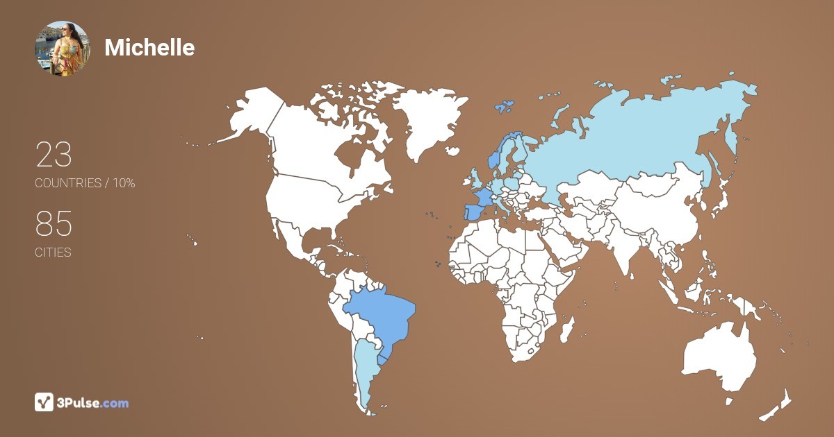 Michelle Mximo's Travel Map Image