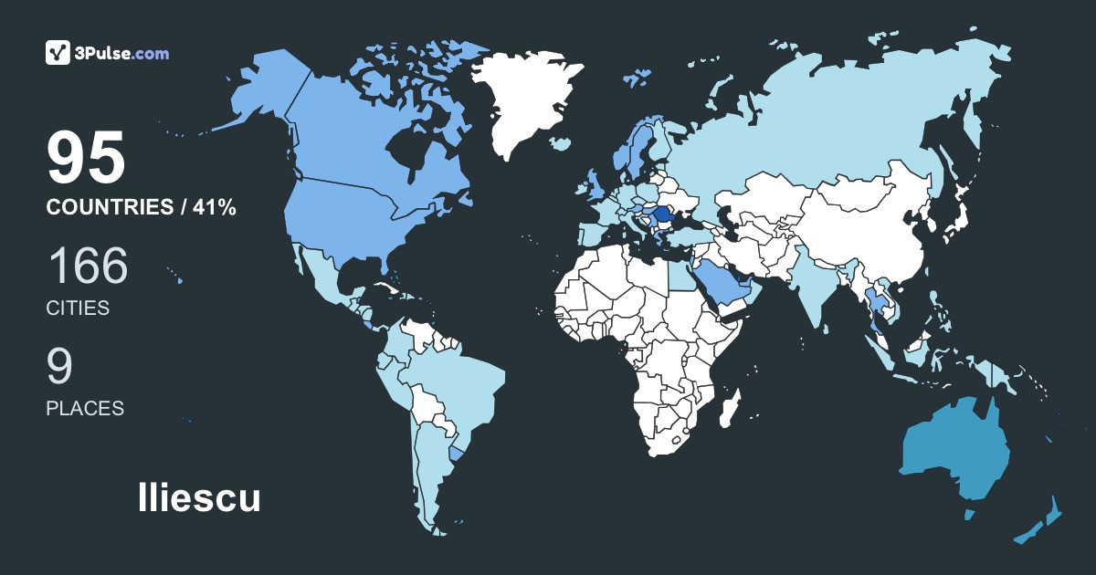 Iliescu Radu's Travel Map Image