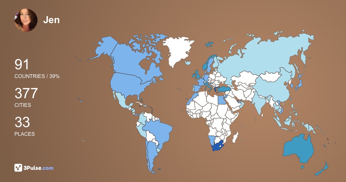 Изображение Карты путешествий Jen Krger