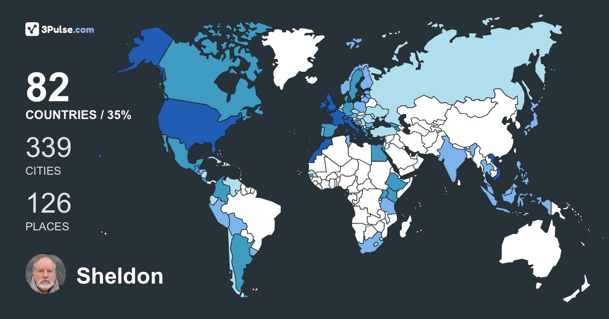Изображение Карты путешествий Sheldon Forrest