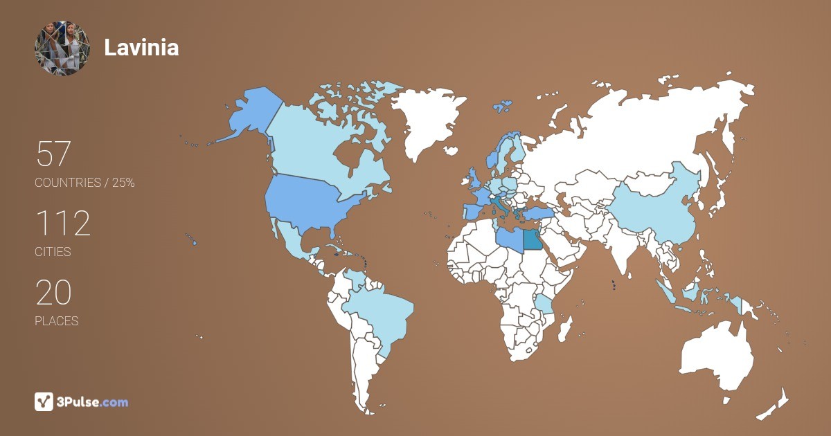 Изображение Карты путешествий Lavinia Celestre