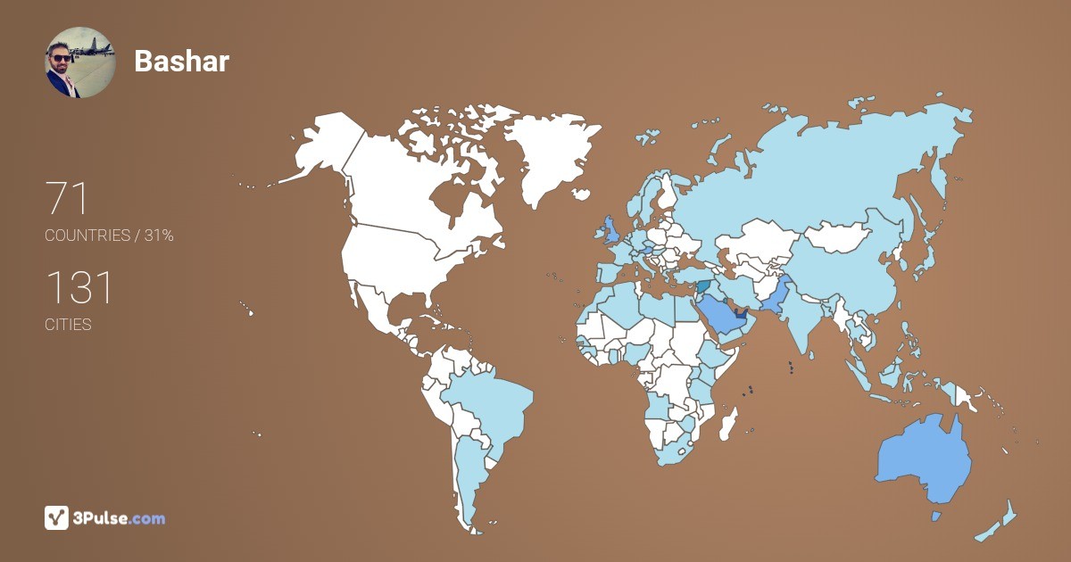 Изображение Карты путешествий Bashar Hallak