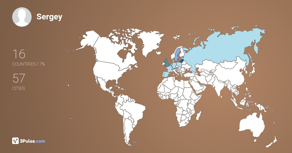 Изображение Карты путешествий Sergey Berbash