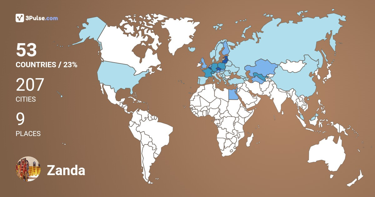 Изображение Карты путешествий Zanda Grauze