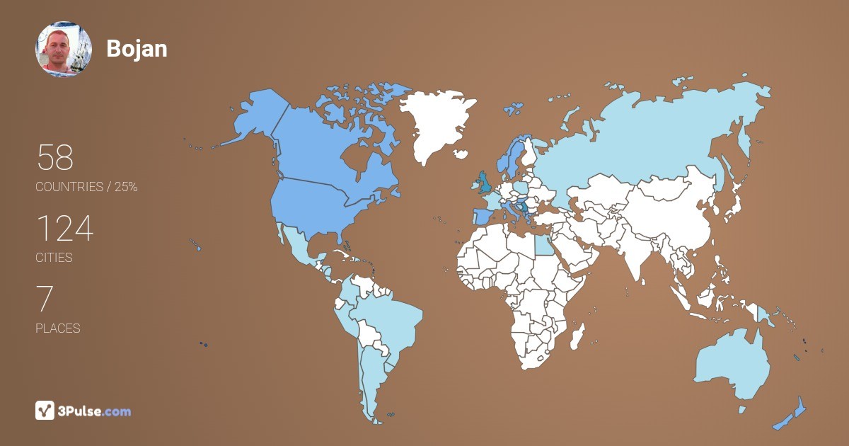Изображение Карты путешествий Bojan Kizic