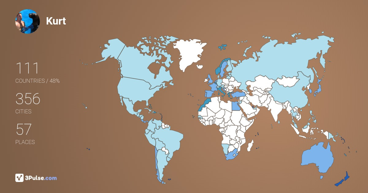 Изображение Карты путешествий Kurt Van-Pottelberghe