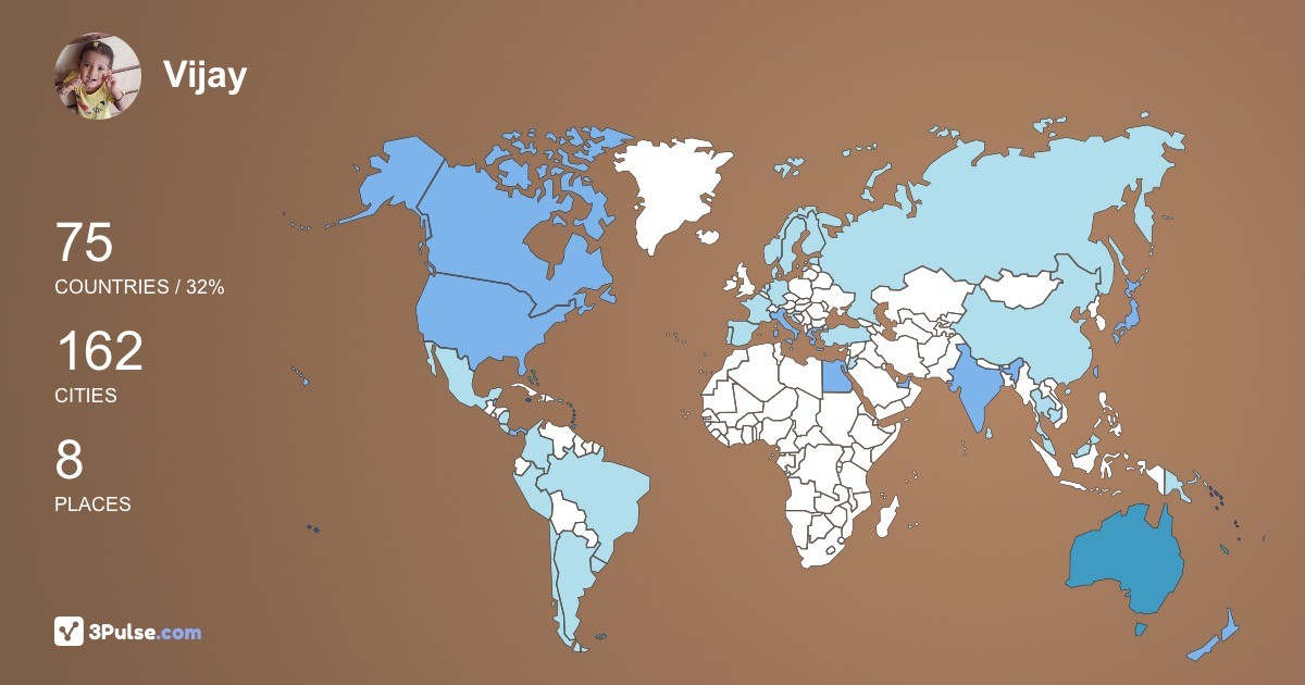 Изображение Карты путешествий Vijay Selvine