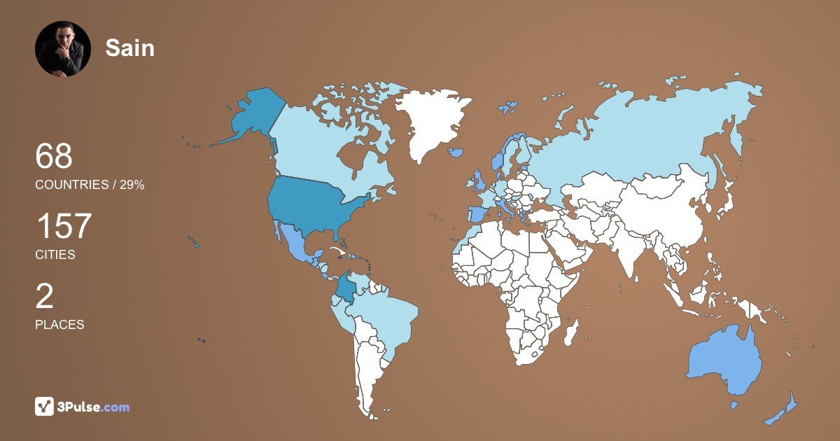 Изображение Карты путешествий Sain Jacobo