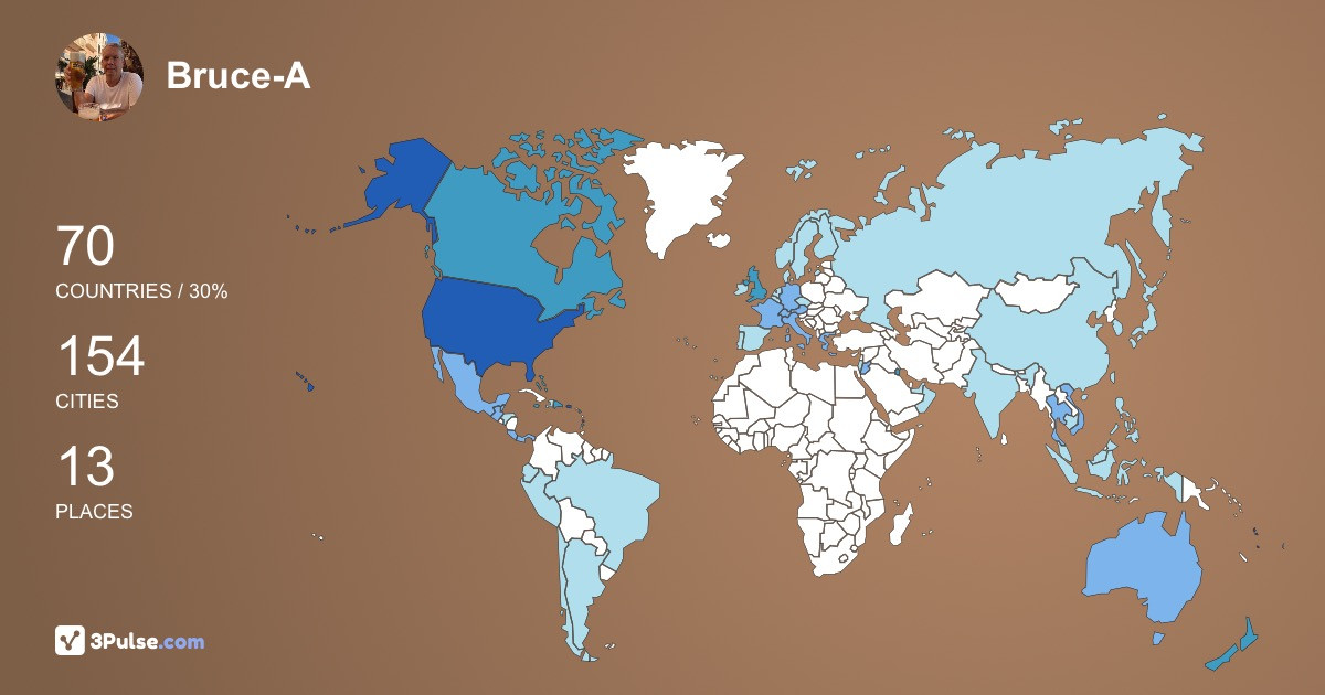 Изображение Карты путешествий Bruce-A Rosburg