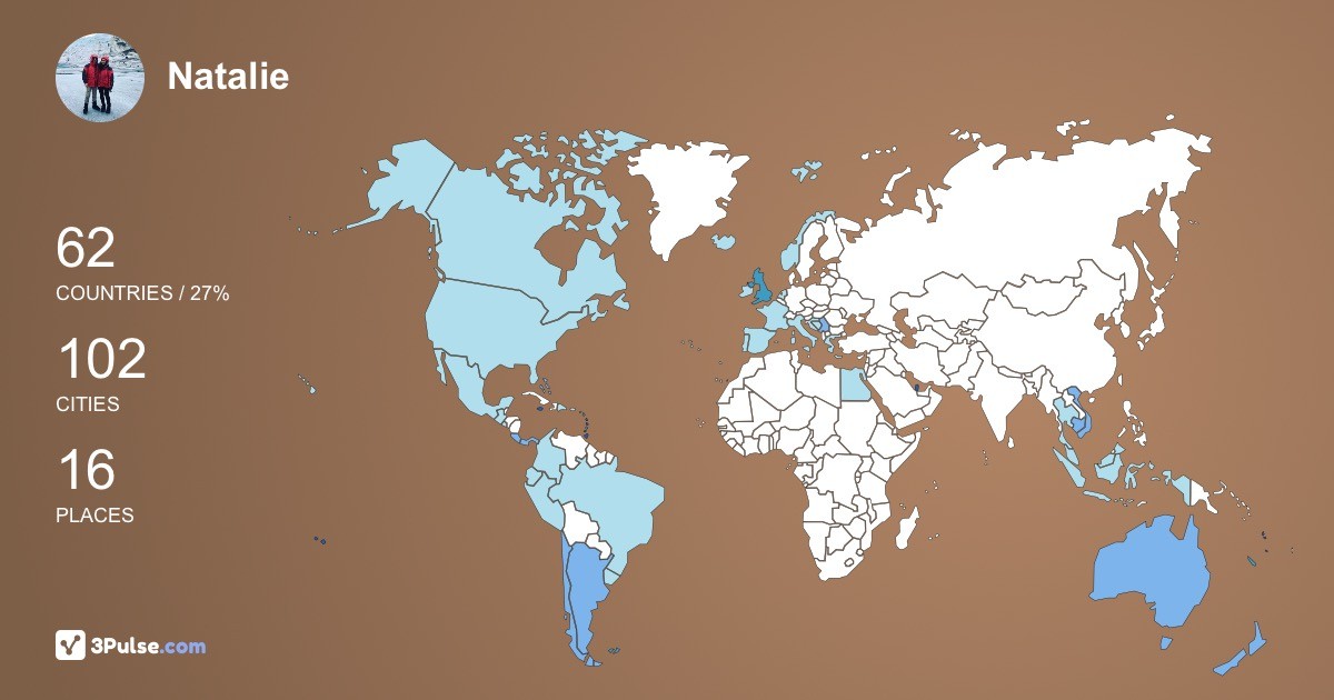 Natalie Stanley's Travel Map Image