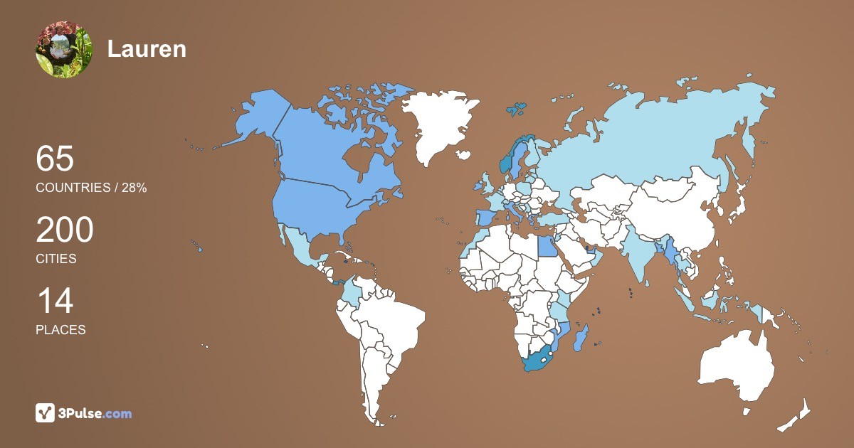 Изображение Карты путешествий Lauren Blair