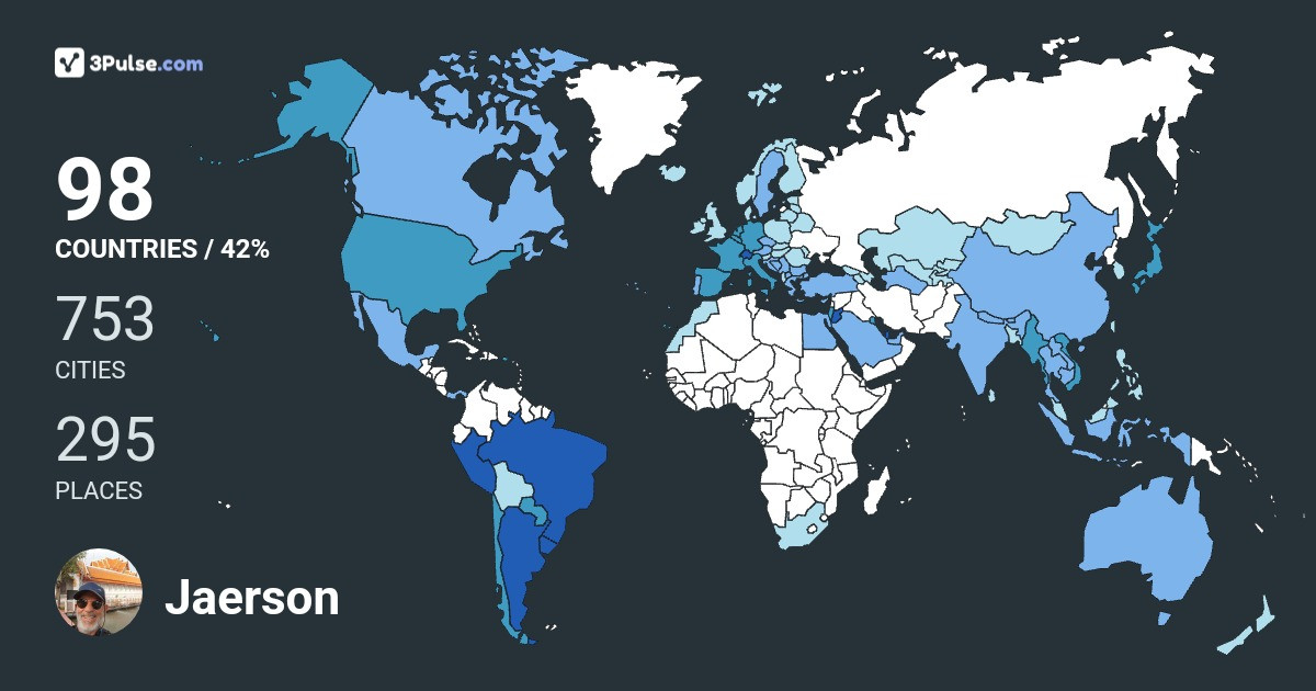 Изображение Карты путешествий Jaerson Trindade