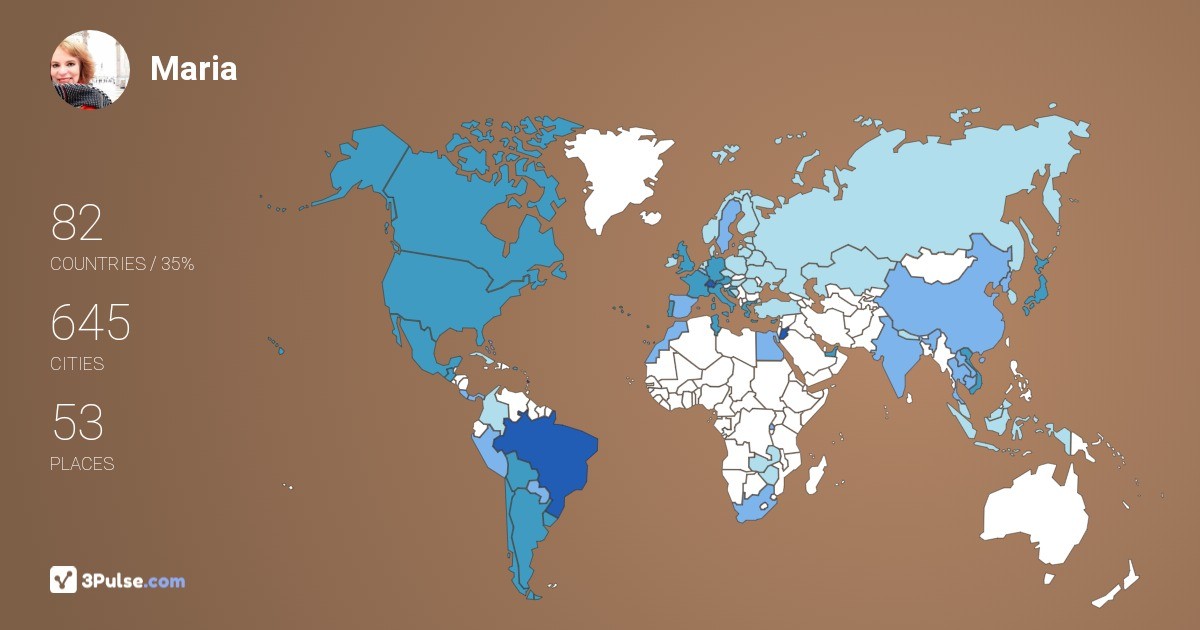 Maria Girotto's Travel Map Image