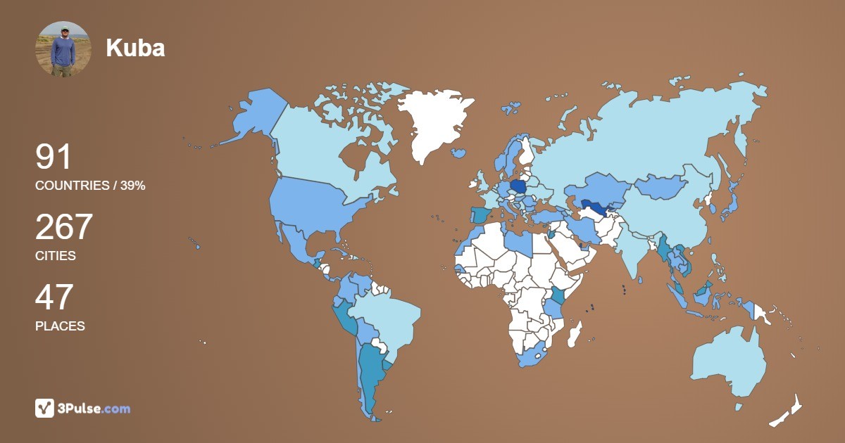 Изображение Карты путешествий Kuba Macierzynski