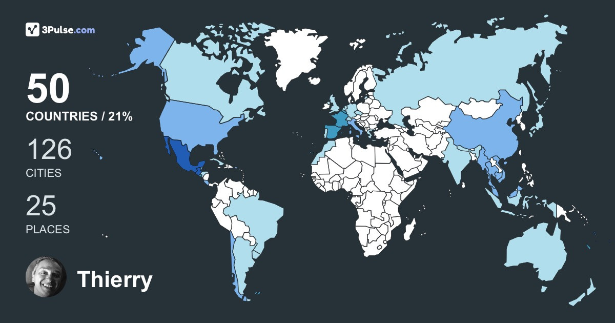 Изображение Карты путешествий Thierry Guichard