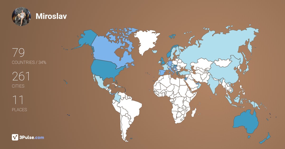 Изображение Карты путешествий Miroslav Kolar