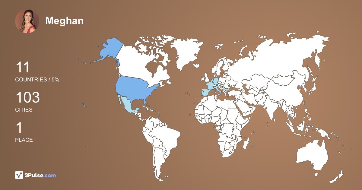 Meghan Lalor's Travel Map Image