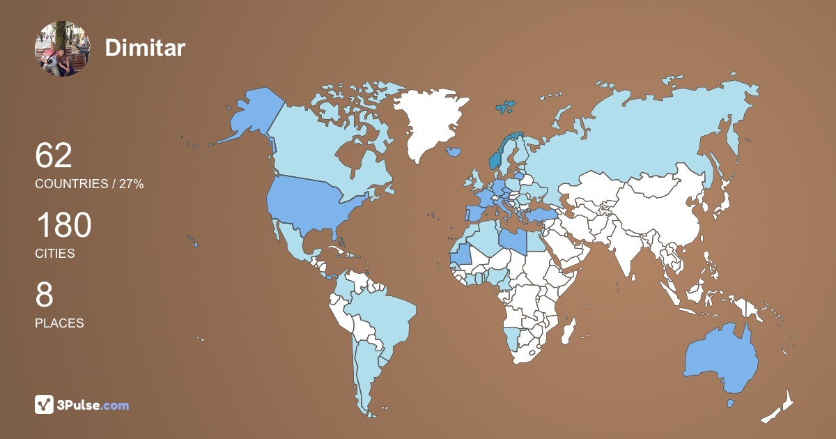 Изображение Карты путешествий Dimitar Zhelev