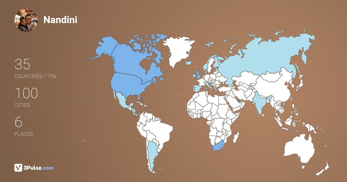 Изображение Карты путешествий Nandini Naicker
