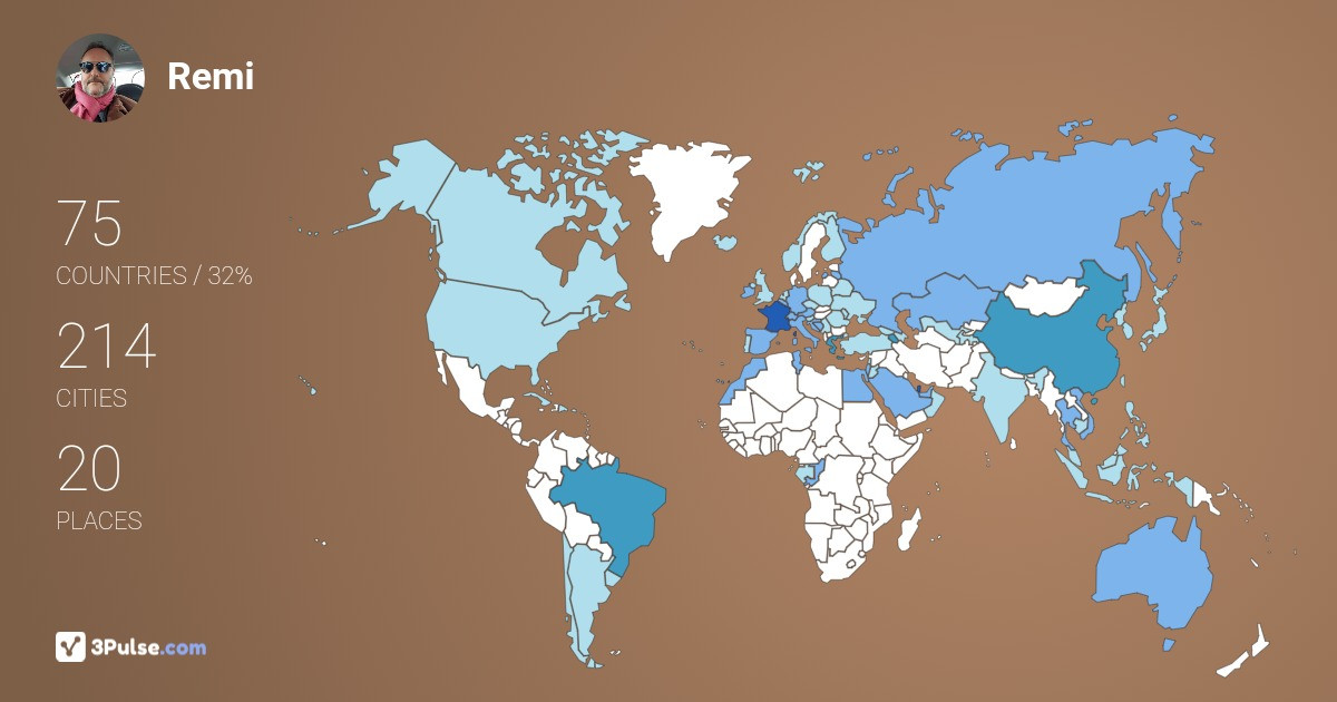 Изображение Карты путешествий Remi Paul