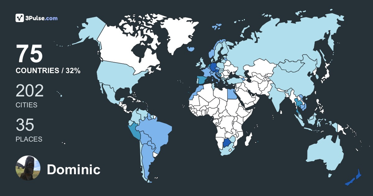 Изображение Карты путешествий Dominic Ippers