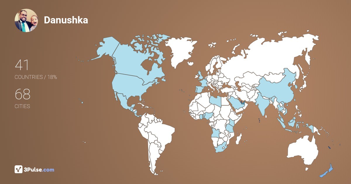 Danushka N-Anushika's Travel Map Image
