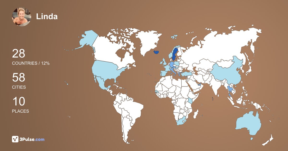 Изображение Карты путешествий Linda Bjernstl