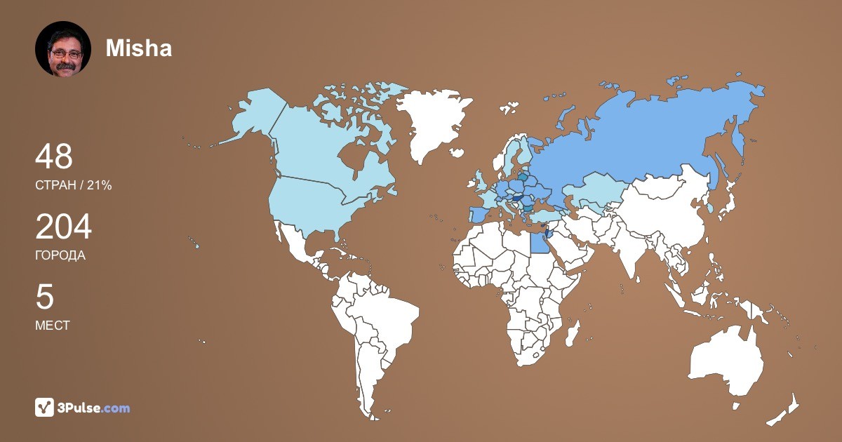 Изображение Карты путешествий Misha Chernyavsky