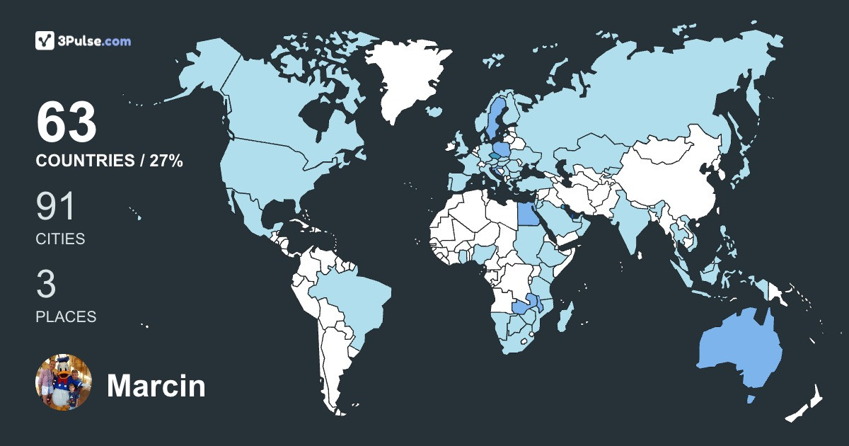 Изображение Карты путешествий Marcin Sanecki