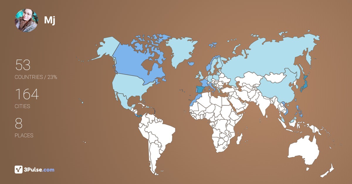 Изображение Карты путешествий Mj Ferraris