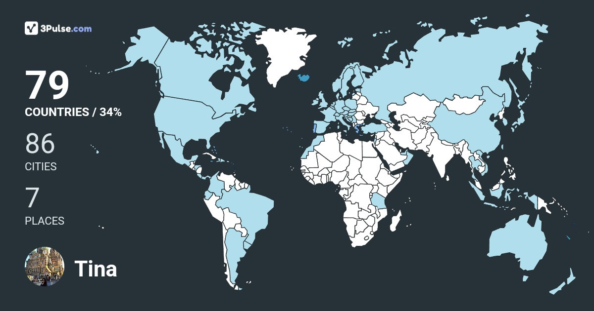 Изображение Карты путешествий Tina Pelko