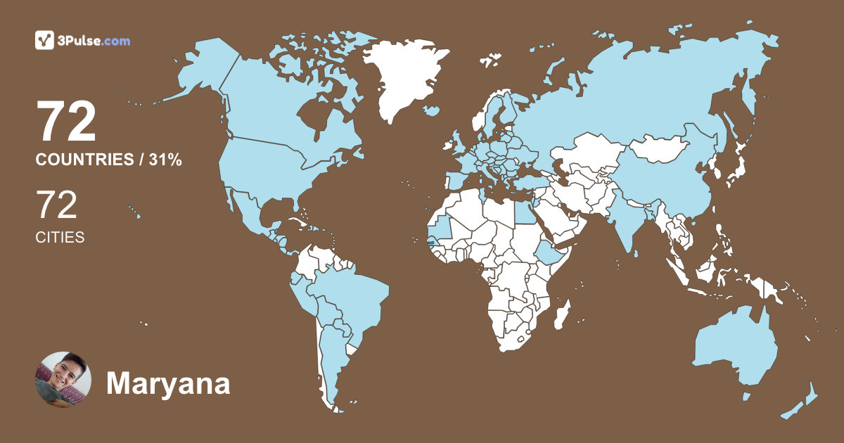 Изображение Карты путешествий Maryana Bodnaruk