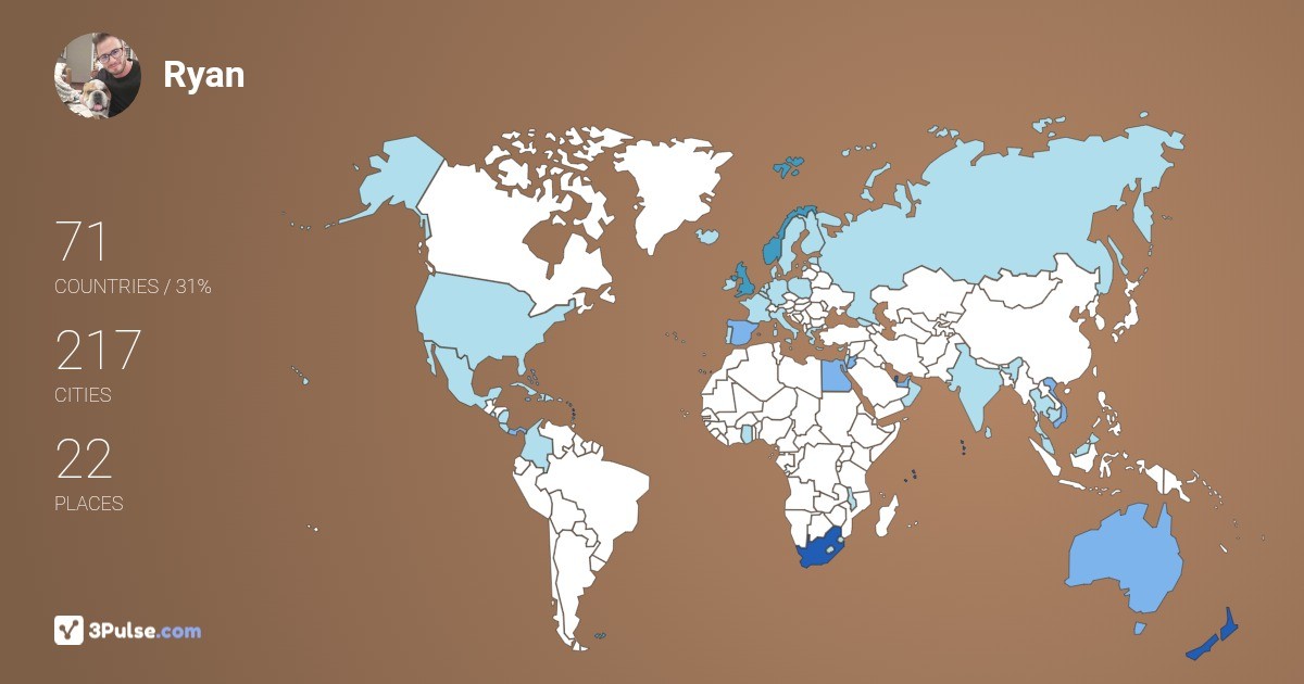 Изображение Карты путешествий Ryan Keyes